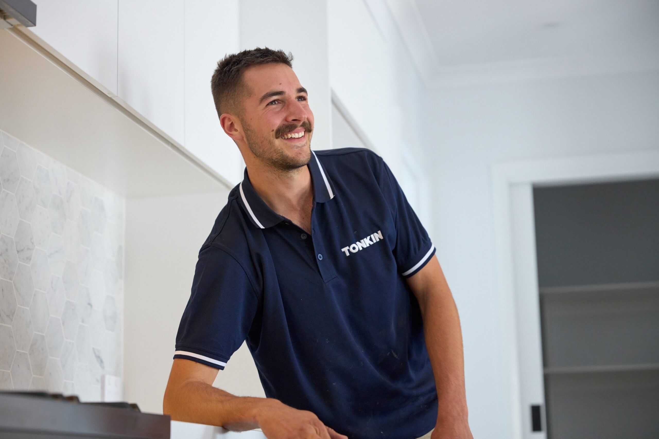 A Tonkin Group employee on-site.