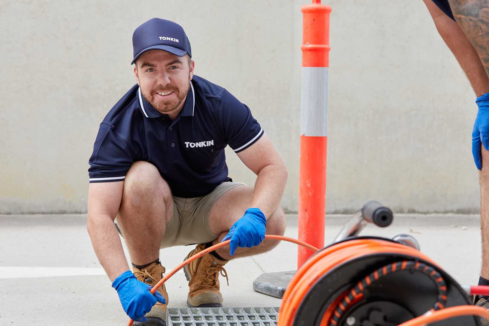 A portrait of B Garvey, Tonkin Group Plumber.